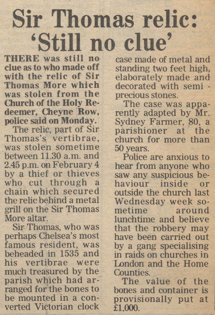 19810213 SIR THOMAS MORE RELIC STOLEN CN.jpg